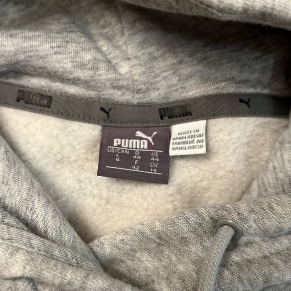Puma light grey hoodie - Picture 3 of 4